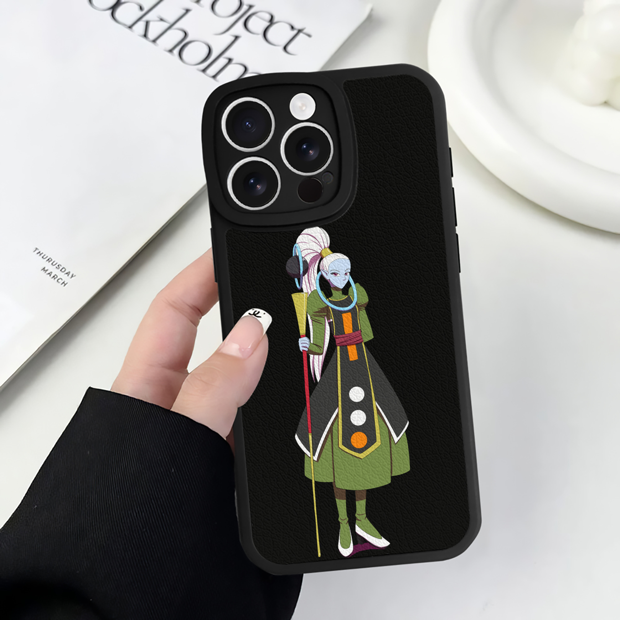 （画像用） ドラゴンボール DRAGON BALL 【iPhone 16シリーズ対応】シリコンスマホケース（レザー調） 材質：シリコン